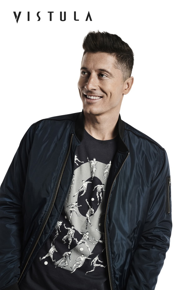 Robert Lewandowski w nowej kampanii Vistuli wiosna-lato 2018