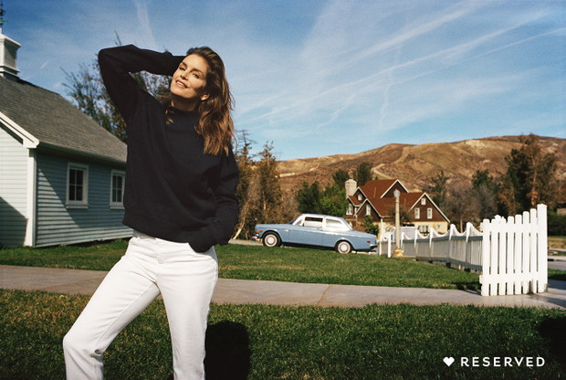 Cindy Crawford w kampanii Reserved na wiosnę 2018 - I love you Cindy