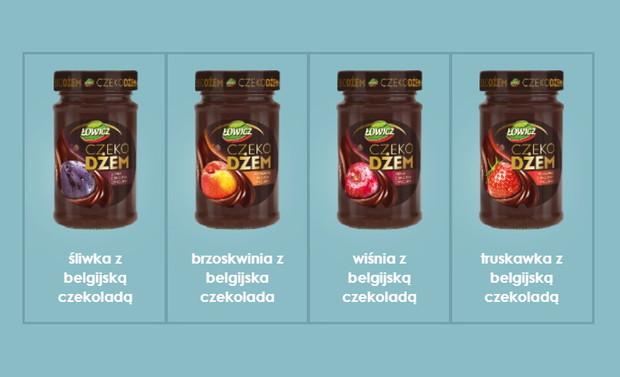 Czekodżemy dostępne są w czterech wersjach smakowych!