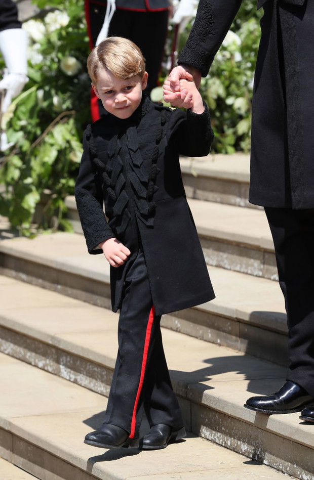 Książę George na ślubie Meghan Markle i księcia Harry