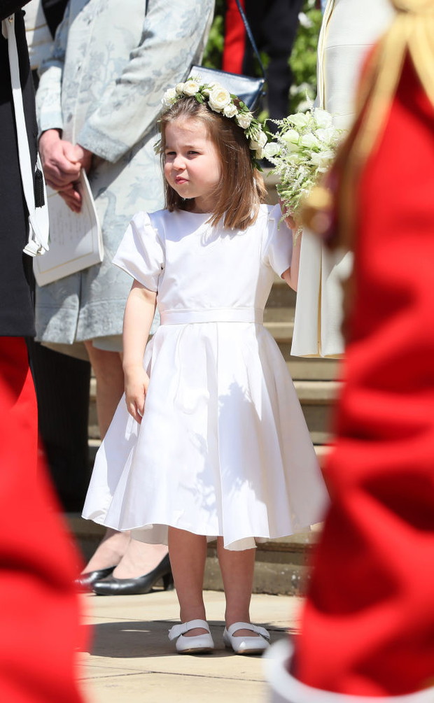 Księżniczka Charlotte na ślubie Meghan Markle i księcia Harry