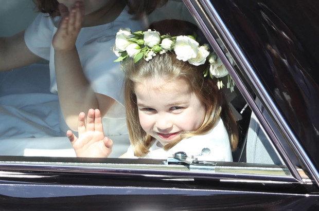 Księżniczka Charlotte na ślubie Meghan Markle i księcia Harry