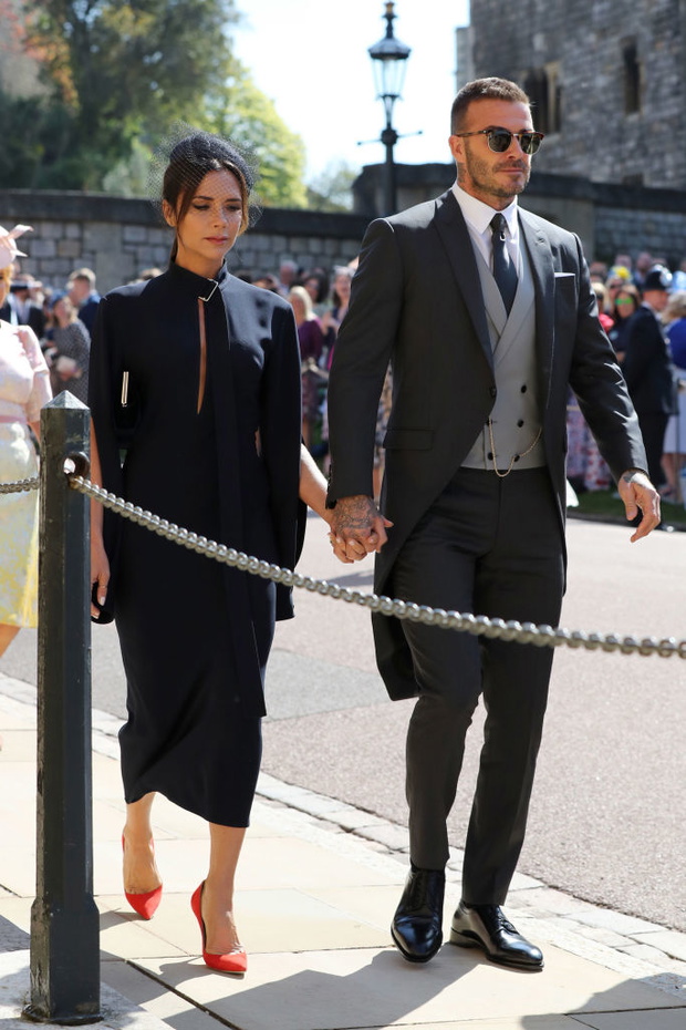 Victoria i David Beckham na ślubie Meghan Markle i księcia Harry