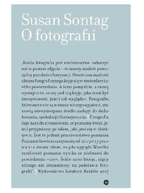 Susan Sontag „O fotografii”