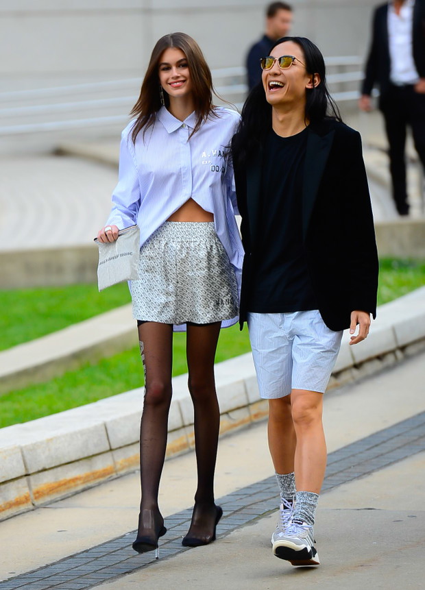 Kaia Gerber i Alexander Wang przed galą rozdania nagród CFDA 2018.