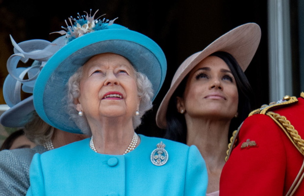Meghan Markle pierwszy raz na balkonie Buckingham Palace.