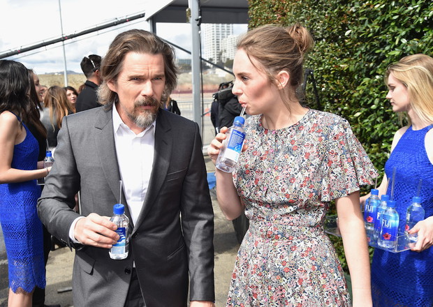 Ethan Hawke z córką Mayą