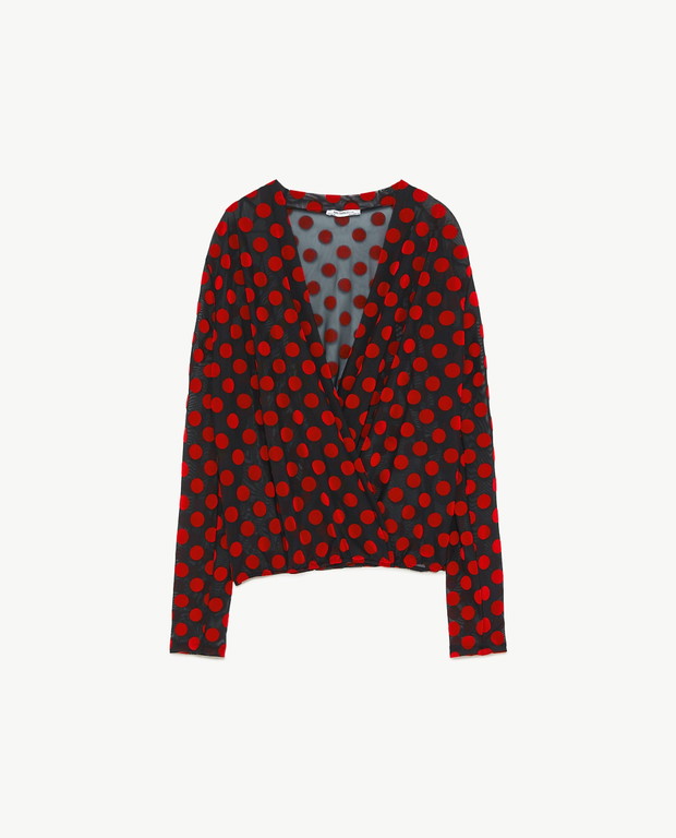 Kopertowa bluzka Zara, 39,90 zł