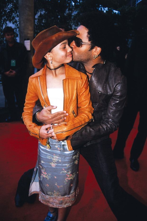 Lenny Kravitz z małą Zoë