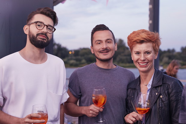 Maciej Ściężor (Ikea), Paweł Sołowiej (Huawei Polska) i Ewelina Kluz (Burda)