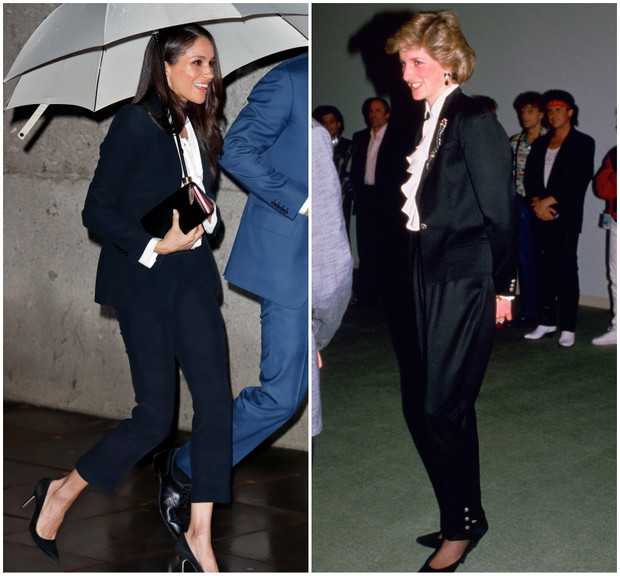 Meghan Markle inspiruje się stylem księżnej Diany!