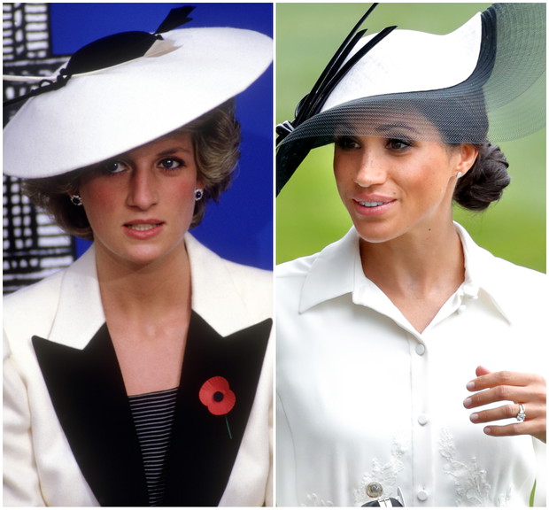 Meghan Markle inspiruje się stylem księżnej Diany!