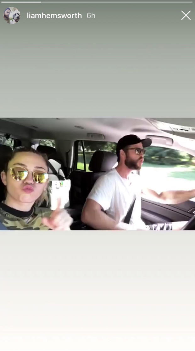 Liam Hemsworth opublikował InstaStories z Miley Cyrus