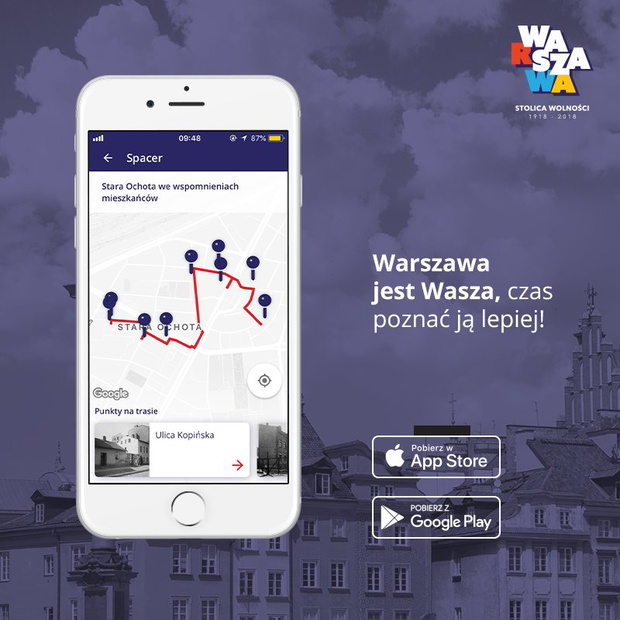 Józef Piłsudski i Maria Dąbrowska przewodnikami po Warszawie