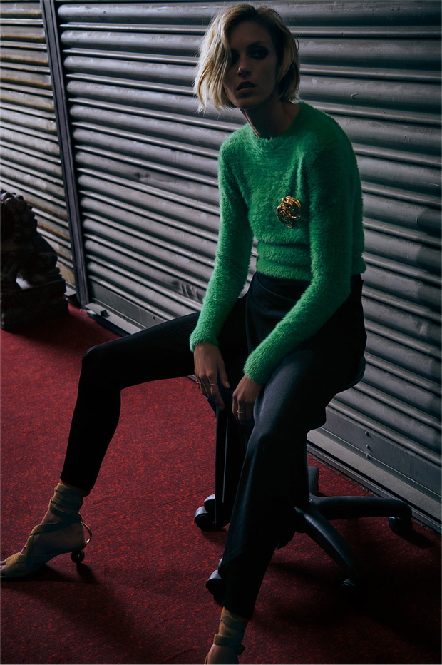 Anja Rubik w nowym lookbooku Zara „the Knits” jesień-zima 2018/2019