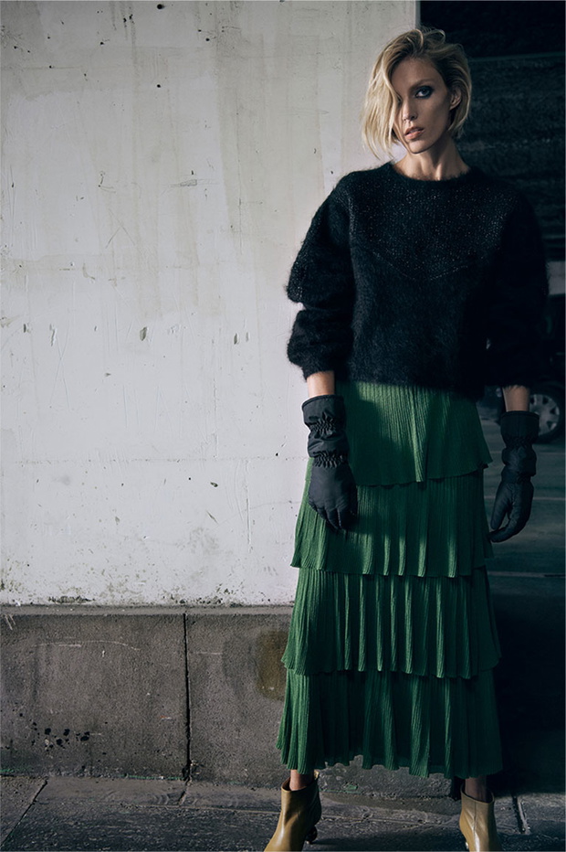 Anja Rubik w nowym lookbooku Zara „the Knits” jesień-zima 2018/2019