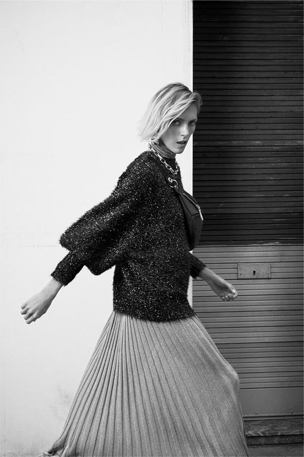 Anja Rubik w nowym lookbooku Zara „the Knits” jesień-zima 2018/2019