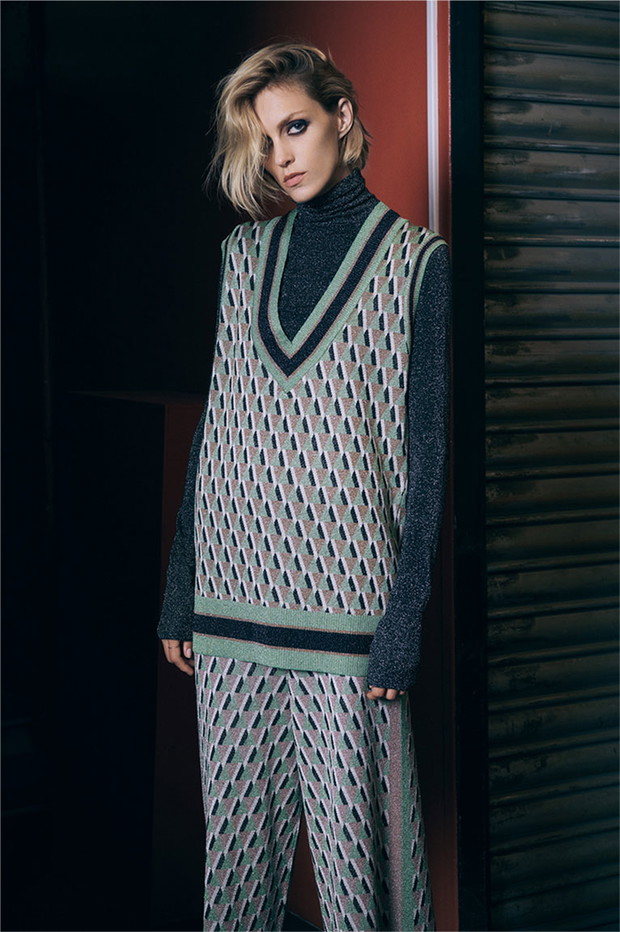 Anja Rubik w nowym lookbooku Zara „the Knits” jesień-zima 2018/2019