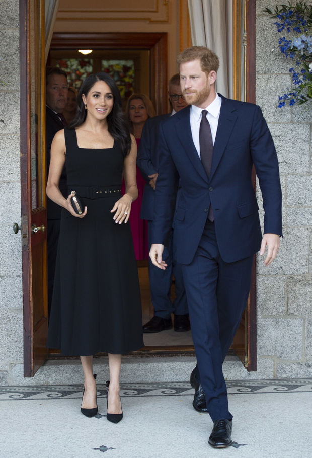 Meghan Markle i książę Harry w trakcie wizyty w Dublinie