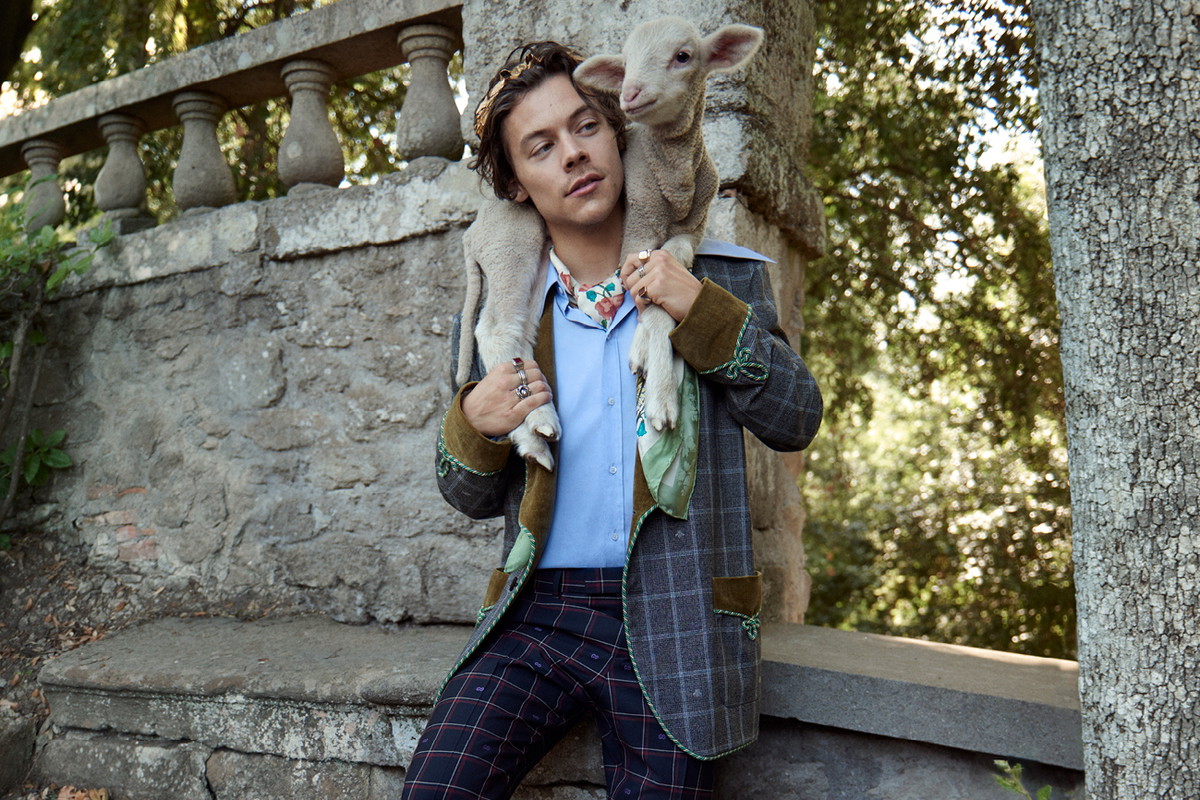 Harry Styles w kampanii męskiej kolekcji Gucci Cruise 2019