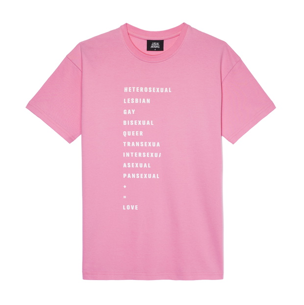 Różowy t-shirt z kolekcji #SEXEDPL x Local Heroes dostępny jest wyłącznie na showroom