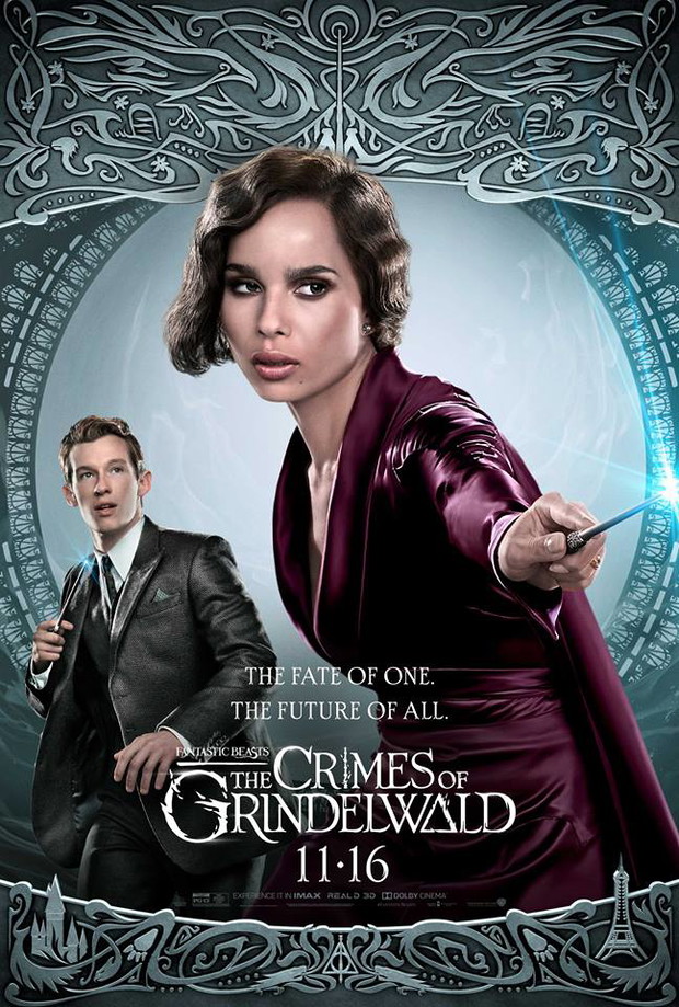 „Fantastyczne zwierzęta: Zbrodnie Grindelwalda” - Leta Lestrange (Zoë Kravitz) i Tezeusz Scamander (Callum Turner)