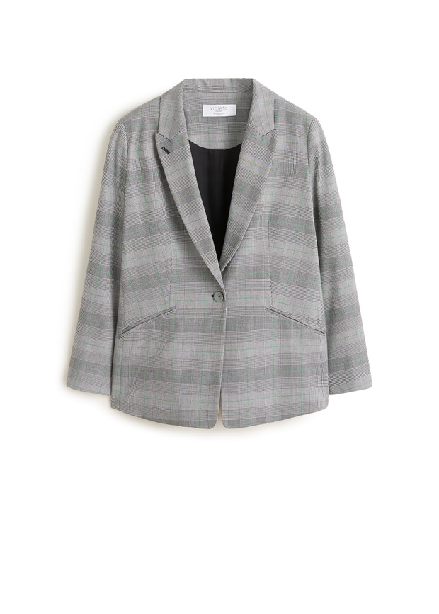 Marynarka w kratę z linii Violeta by Mango, 349,90 zł
