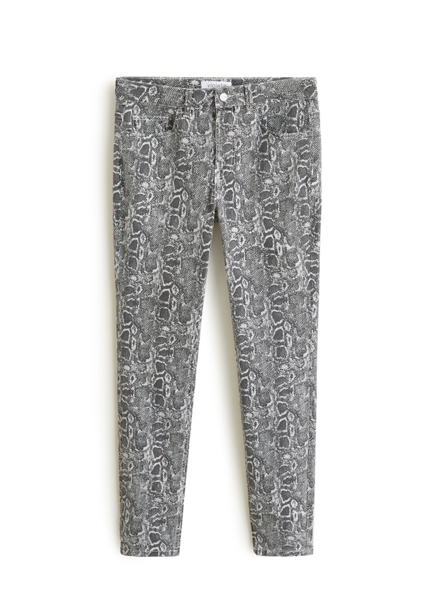 Spodnie w zwierzęcy print z linii Violeta by Mango, 229,90 zł