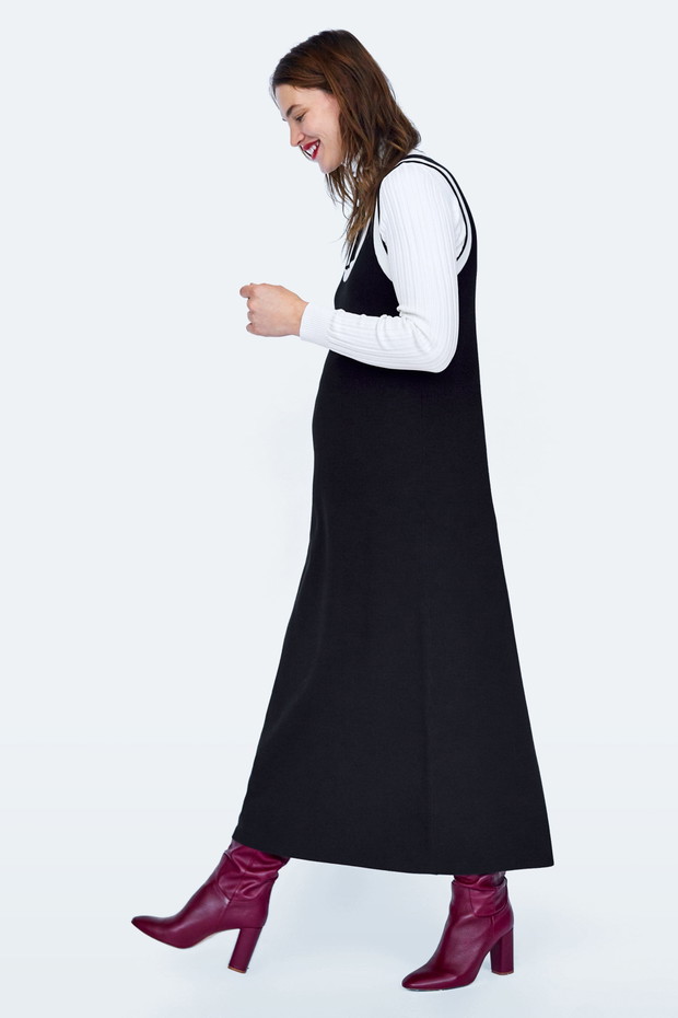 Sukienka maxi dla kobiet w ciąży z kolekcji Zara Mum, 199 zł.