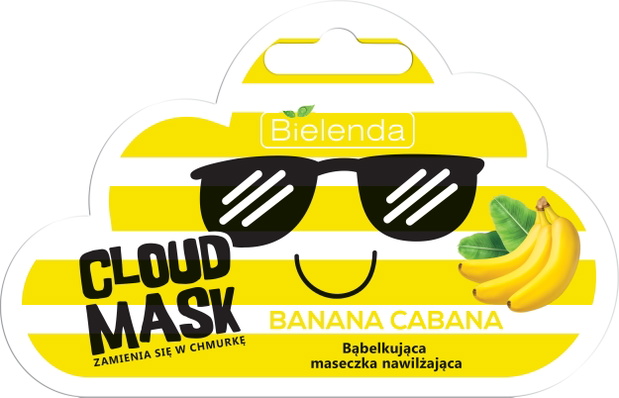 Bąbelkująca maseczka nawilżająca CLOUD MASK Banana Cabana