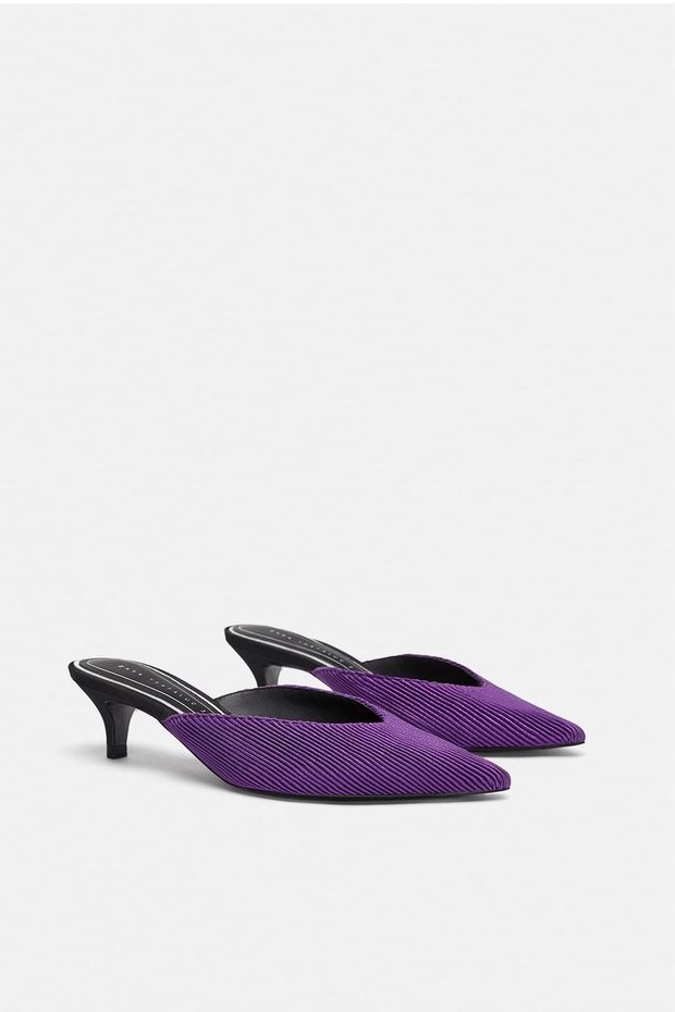 Fioletowe mule Zara, 159 zł