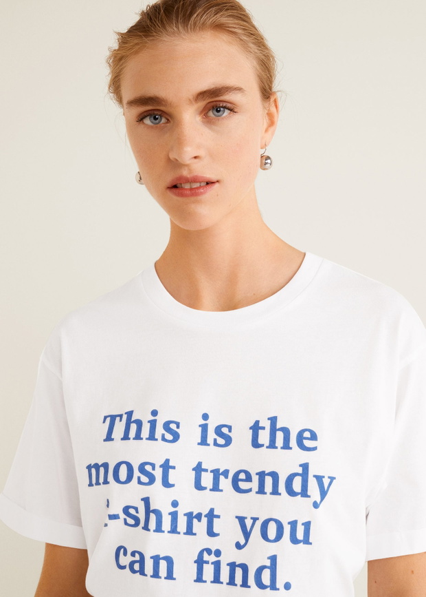 T-shirt Mango z organicznej bawełny, 39,90 zł
