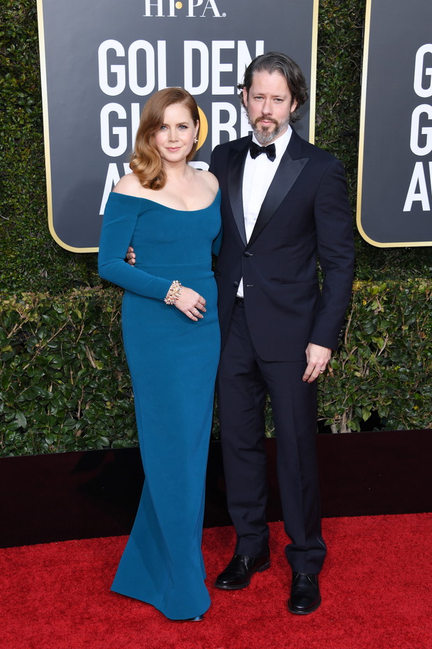 Złote Globy 2019: Amy Adams z mężem Darrenem Le Gallo