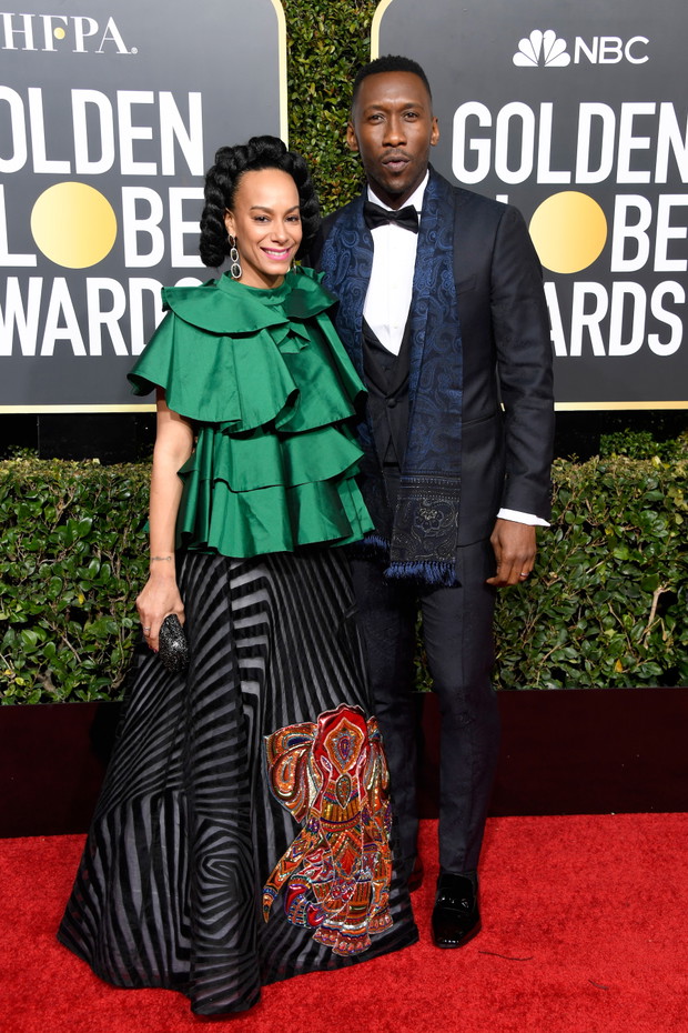 Złote Globy 2019: Mahershala Ali z żoną Amatus Sami-Karim