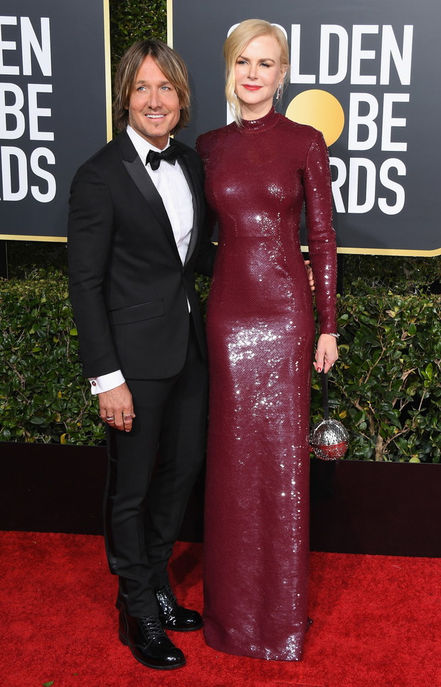Złote Globy 2019: Nicole Kidman z mężem Keithem Urbanem