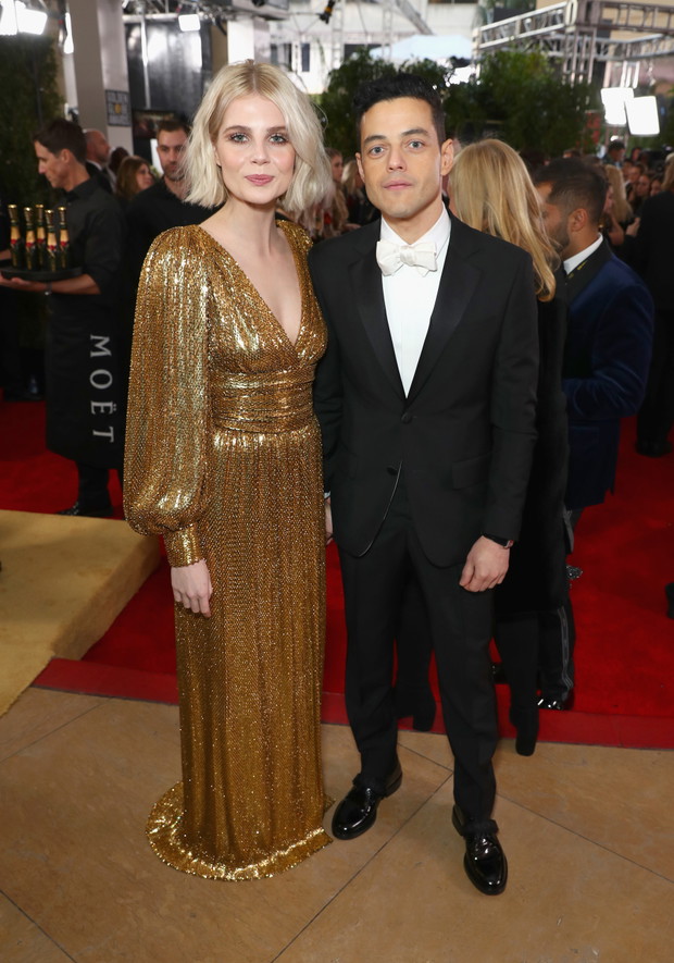 Złote Globy 2019: Rami Malek i Lucy Boynton