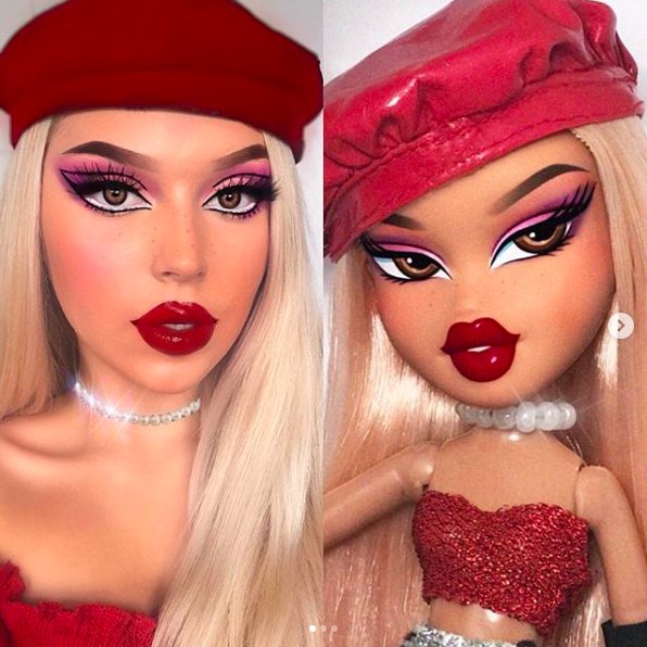 O co chodzi w #BratzChallenge? Dziewczyny charakteryzują się na karykaturalne lalki