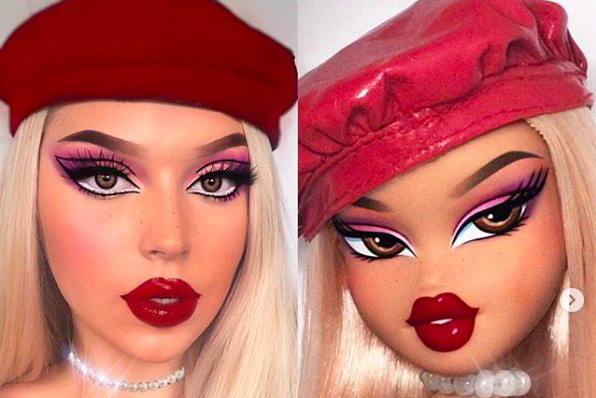 O co chodzi w #BratzChallenge? Dziewczyny charakteryzują się na karykaturalne lalki
