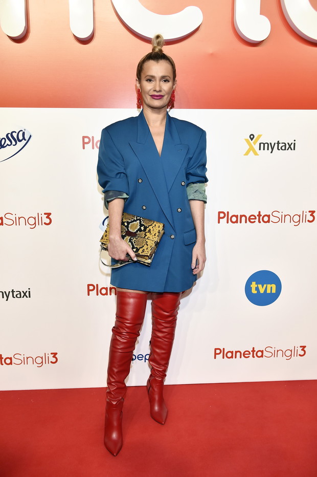 Anna Oberc na premierze filmu „Planeta Singli 3”