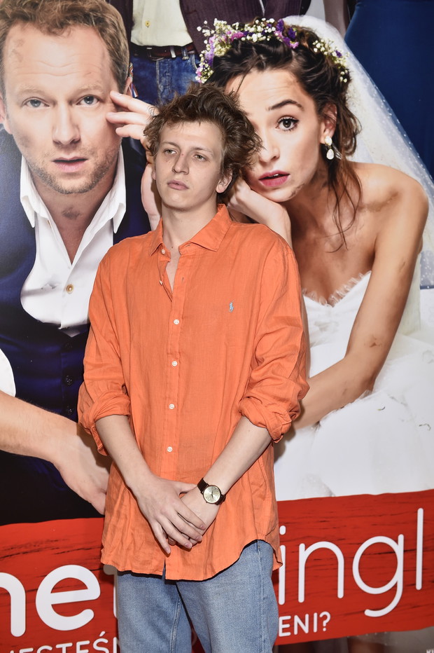 Maciej Musiałowski na premierze filmu „Planeta Singli 3”