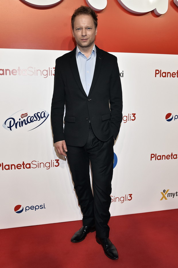 Maciej Stuhr na premierze filmu „Planeta Singli 3”