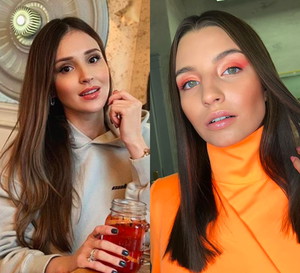 Marina Łuczenko-Szczęsna i Julia Wieniawa pojawiły się ostatnio w tych samych spódnicach