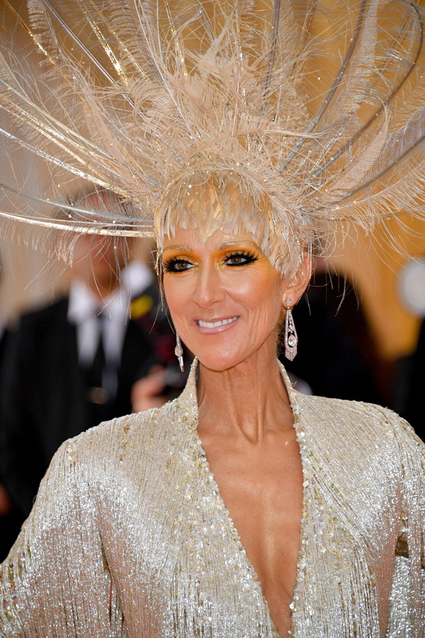 Met Gala 2019: Celine Dion w widowiskowym pióropuszu.
