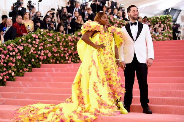 Met Gala 2019: Tenisistce towarzyszył jej mąż, Alexis Ohanian.