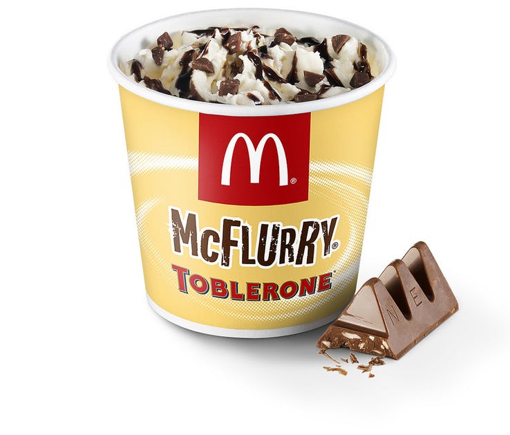 McFlurry Toblerone - Szwecja