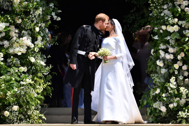 Meghan Markle i książę Harry na swoim ślubie