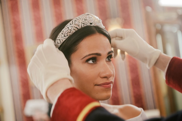 Filmowa Meghan Markle w dniu ślubu
