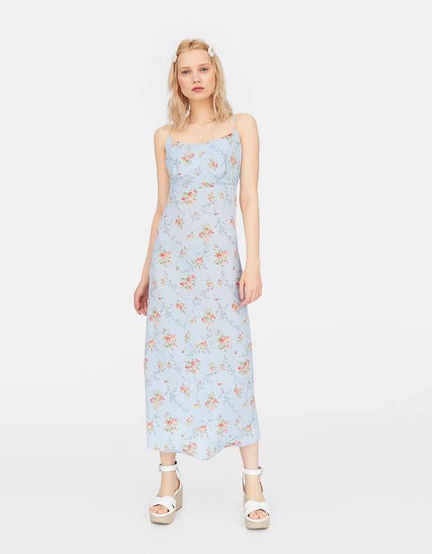 Sukienka w kwiaty Stradivarius, 79,99 zł