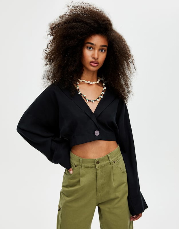 Krótki żakiet Pull&Bear, 49,90 zł
