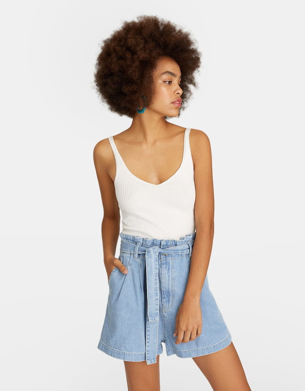 Jeansowe szorty Stradivarius, 79,90 zł
